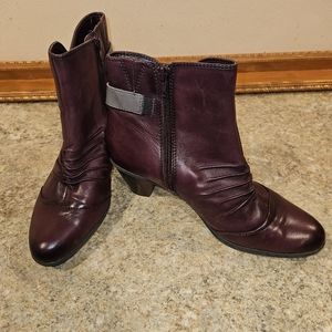EARTH origins Leather Boots red